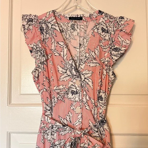 Tommy Hilfiger Pink Floral V-Neck Maxi Dress - Picture 2 of 6